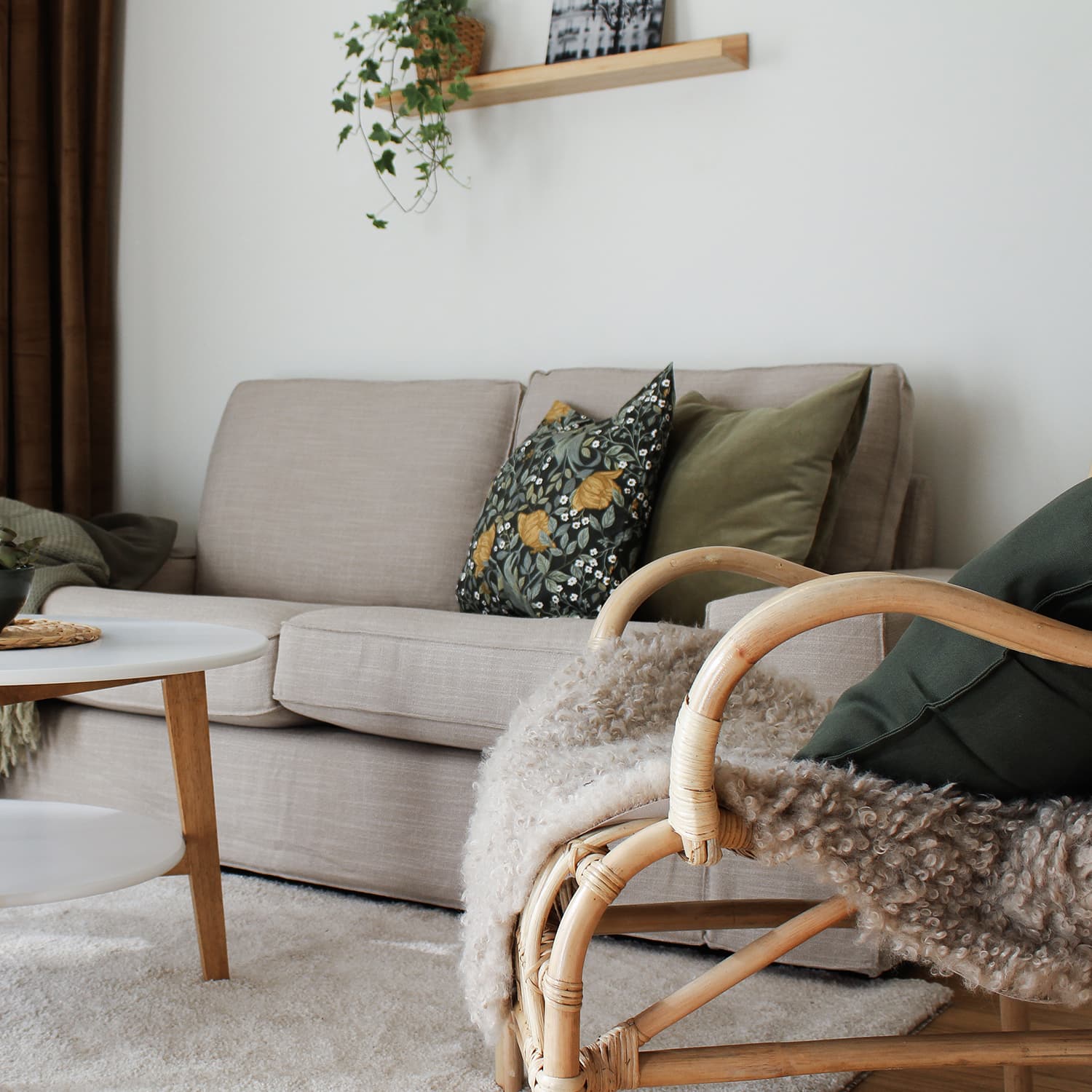 Close up of a living room